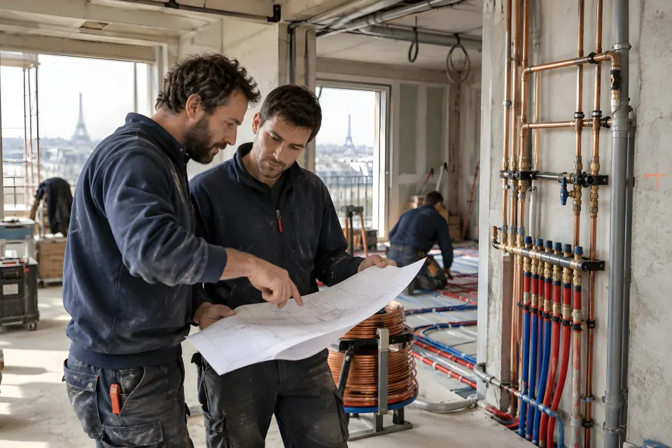 THERMIC — Spécialiste des travaux neufs plomberie - chauffage en Ile de France